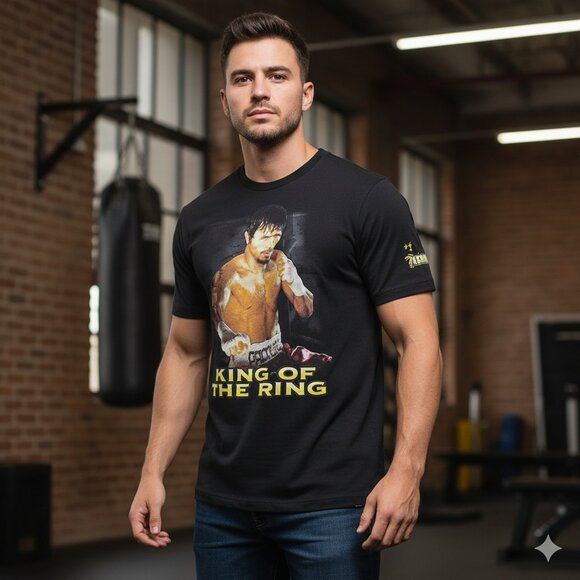 Manny Pacquiao King of The Ring Black Shirt - Picture 1 of 1
